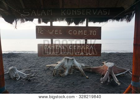 View Of Cemara Beach Banyuwangi East Java  Indonesia