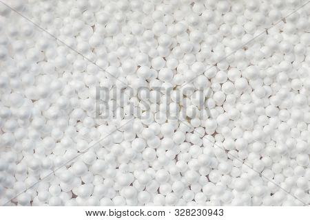 Closeup Polystyrene, Styro Foam Foam Texture And Copy Space
