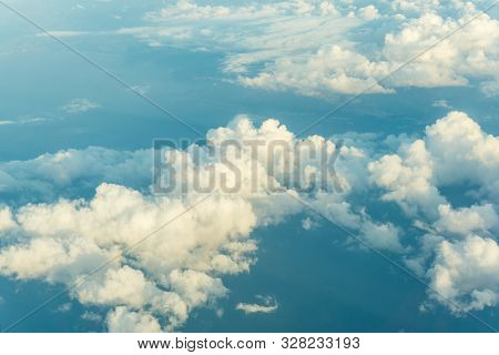 Blue Sky With Flufy Landscape Nature