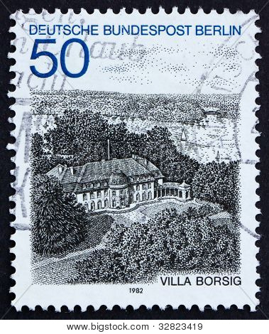 Briefmarke Deutschland 1982 Villa Borsig, Tegeler See, berlin