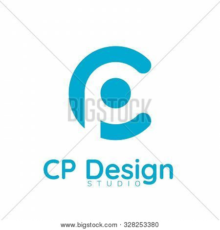 Cp Company Group Linked Letter Logo Design. Stock Vector Illustration Isolated On White Background.