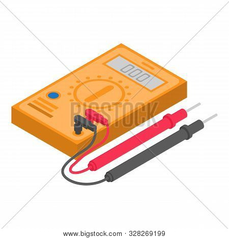 Voltage Tester Icon. Isometric Of Voltage Tester Vector Icon For Web Design Isolated On White Backgr