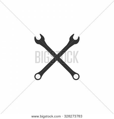 Repair Icon. Wrench And Screwdriver Icon. Settings Icon Isolated. Stock Vector Illustration Isolated
