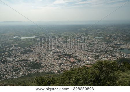 Overall View Of The City Of Tiruvannamalai And The Annamalaiyar Temple From The Arunchalahill Sacred