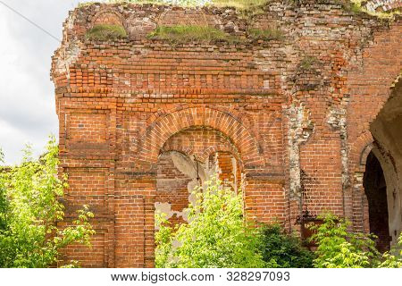 Ruins Of Church Of Assumption Of Blessed Virgin Mary (uspeniya Presvyatoy Bogoroditsy) In Village Of