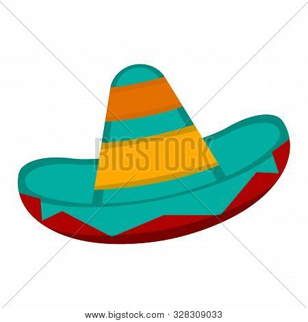 Isolated Traditional Mexican Hat. Sombreo - Vector Illustration
