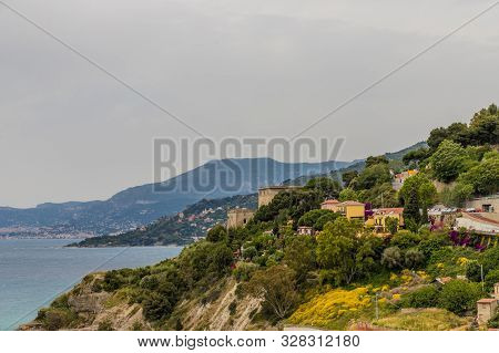 Ventimiglia Italy. 14 June 2019. A View Over In Ventimiglia Italy