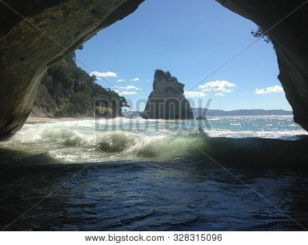 Cathedral Cove At Te Whanganui-a-hei Marine Reserve