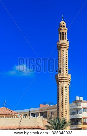 Mosque In Dahar Neighborhood (old Town Of Hurghada) In Egypt
