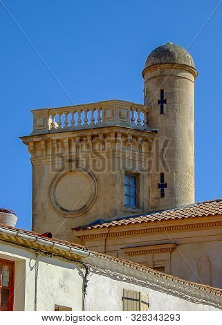 Tower Of The Baroncellimuseum In The French Town Saintes-maries-de-la-mer In The Camargue Region In 