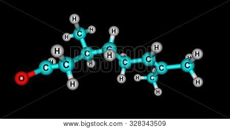 Citronellal Is A Major Isolate In Distilled Oils From The Plants Cymbopogon, Lemon-scented Gum. 3d I