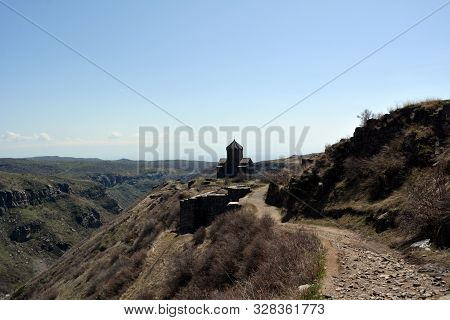 Ruins Of The Amberd Church In Aragatsotn Province In Armenia