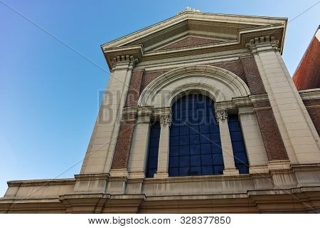 Madrid, Spain - January 22, 2018: Jesus De Medinaceli Chuch In City Of Madrid, Spain
