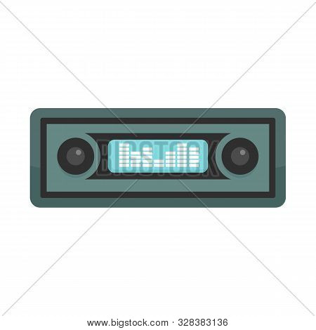 Car Audio Icon. Flat Illustration Of Car Audio Vector Icon For Web Design