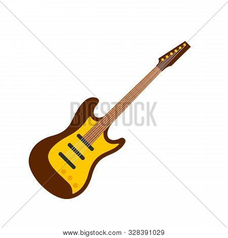 Play Guitar Icon. Flat Illustration Of Play Guitar Vector Icon For Web Design