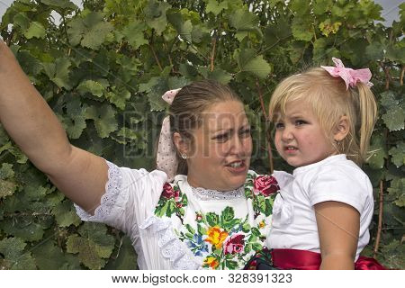 Aradac, Serbia, September 07, 2019. Traditional Celebration Of The Beginning Of Grape Harvesting Tha