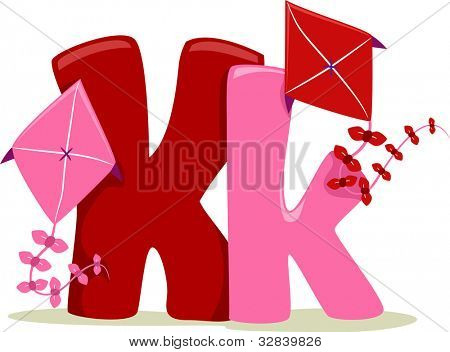 Illustration avec la lettre K