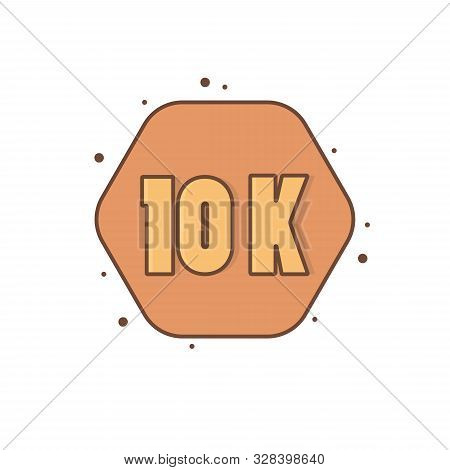 Design Thank You 10 K Followers Design Vector Illustration
