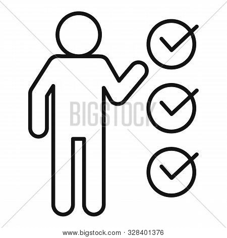 Administrator Solution Icon. Outline Administrator Solution Vector Icon For Web Design Isolated On W