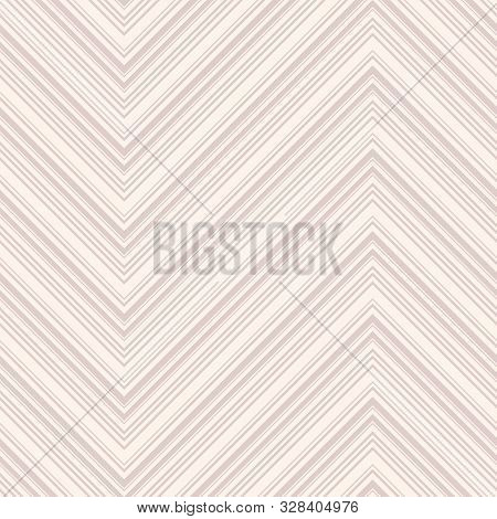 Chevron Seamless Pattern. Vector Texture With Thin Diagonal Lines, Stripes, Zigzag. Subtle Abstract 