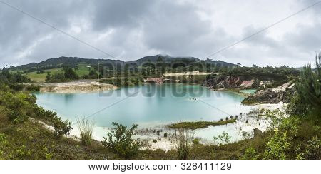 Artificial Lake In Kaolin Mine, Kaolinite - Municipality Of La Unión Antioquia Colombia