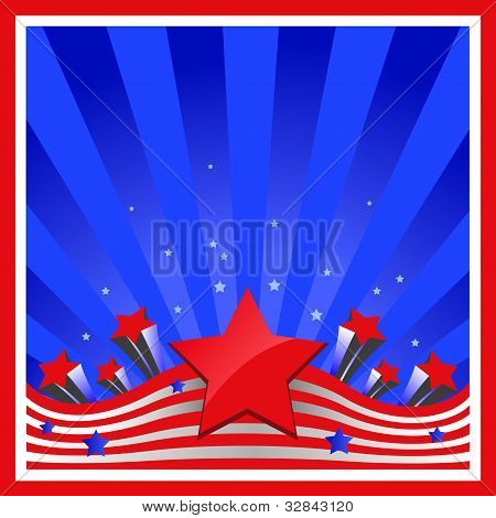 Taustan elementit USA lippu