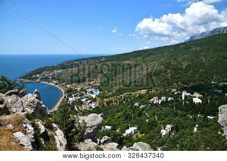 View Of The Simeiz Village From Koshka Mount In Crimea