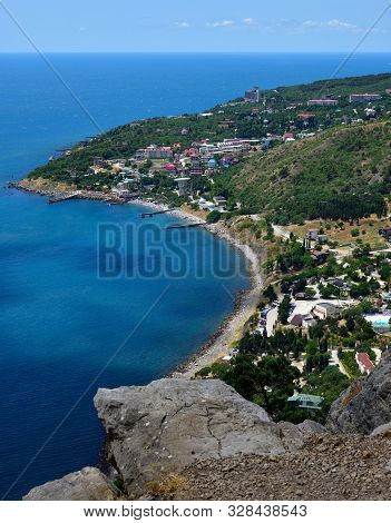 View Of The Simeiz Village From Koshka Mount In Crimea