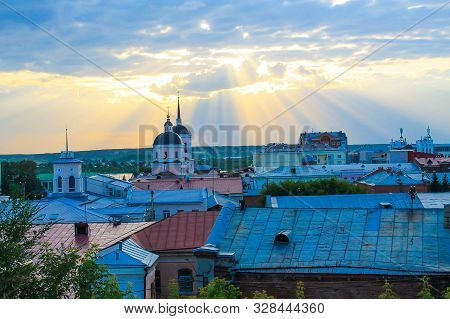Tomsk, Suberia Russia View From Voskresenskaya Mountain