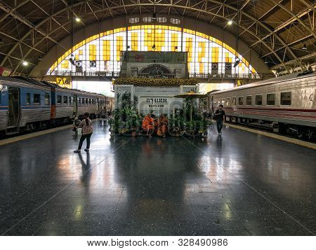 Bangkok Railway Station Also Known As Hua Lamphong Railway Station : 23 April 2018,bangkok