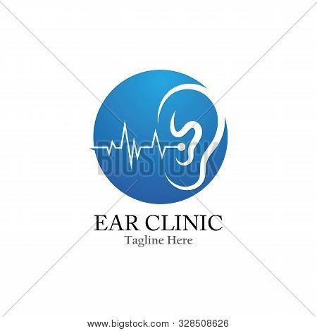 Ear Logo Hearing And Symbol Clinic