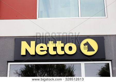 Copenhagen, Denmark - September 4, 2019: The Sign And Logo Outside The Netto Supermarket.