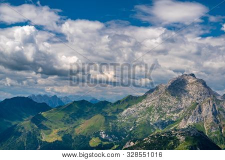 Summer Day Trekking In The Carnic Alps, Friuli Venezia-giulia, Italy
