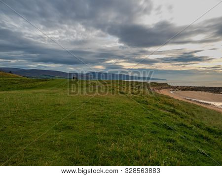 Sunrise On The Shore Of The North Sea In Brora
