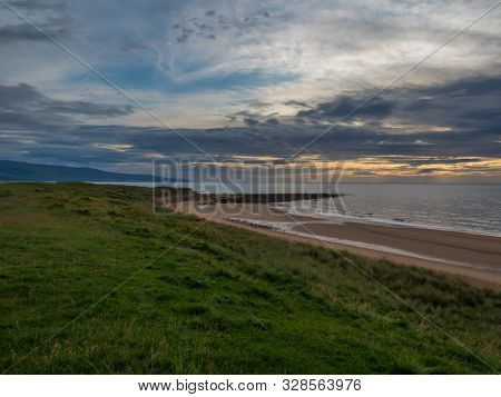 Sunrise On The Shore Of The North Sea In Brora