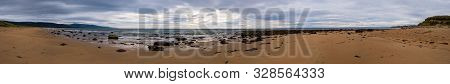 Sunrise On The Shore Of The North Sea In Brora