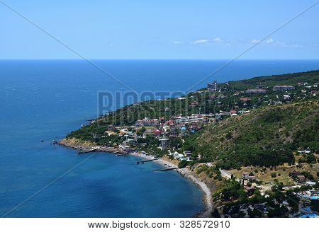 View Of The Simeiz Town From Koshka Mount In Crimea