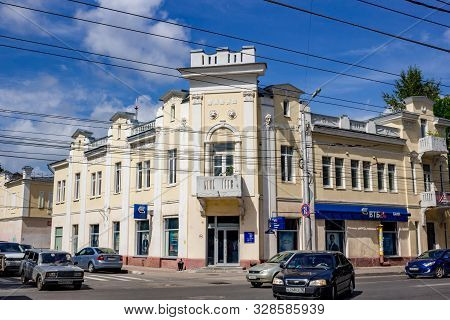 Kaluga, Russia - August 2017: The House Of The Merchant Domogatsky In 1912 In Kaluga