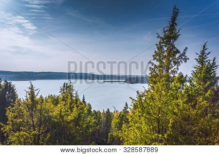 Landscape Of Juniper Valley In Lithuania At Autumn