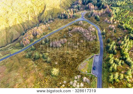 Aerial View From Glengesh Pass By Ardara, Donegal, Ireland