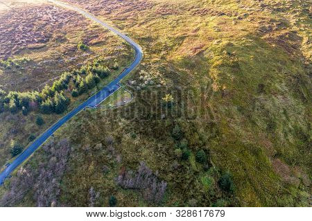Aerial View From Glengesh Pass By Ardara, Donegal, Ireland