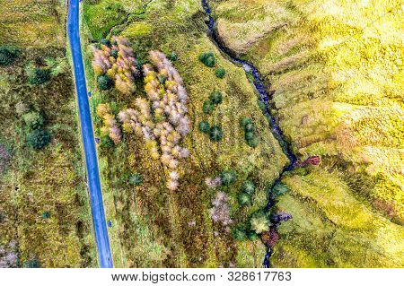 Aerial View From Glengesh Pass By Ardara, Donegal, Ireland