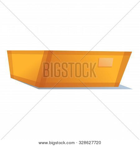 Parcel Box Icon. Cartoon Of Parcel Box Vector Icon For Web Design Isolated On White Background