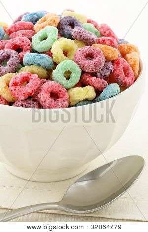 Kids Delicious And Nutritious Cereal Loops Or Fruit Cereal