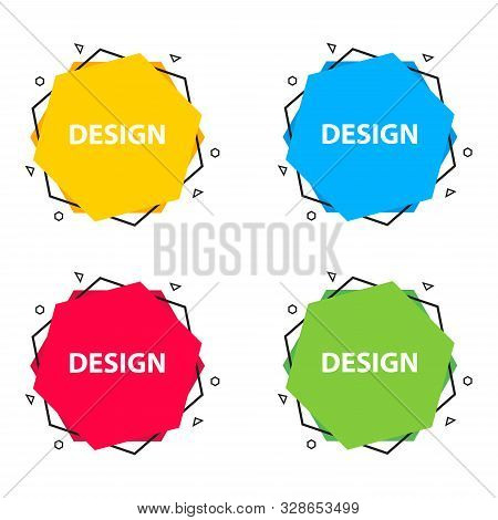 Modern Abstract Illustration Design With Polygon Theme And Several Colors