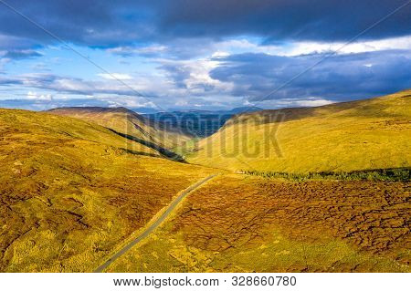 Aerial View From Glengesh Pass By Ardara, Donegal, Ireland