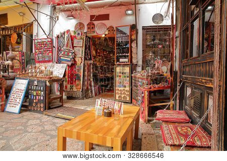 Sarajevo, Bosnia And Herzegovina - September 23, 2019:  Kazandziluk Street, Located In Bascarsija Di