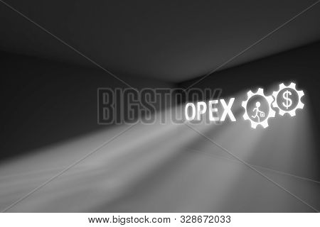 Opex Rays Volume Light Concept 3d Illustration