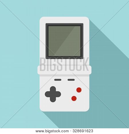 Portable Gameboy Icon. Flat Illustration Of Portable Gameboy Vector Icon For Web Design