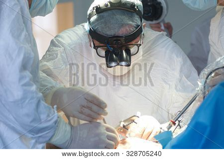 Masked Heart Surgeon Performs Open Heart Surgery